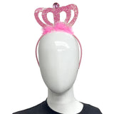 Pink Glitter Crown Head Bopper (Each)