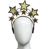 Black and Gold Stars Headband (Each)