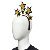 Black and Gold Stars Headband (Each)