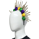 Mardi Gras Flower Halo Crown Headband (Each)