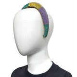 Mardi Gras Crystal Hard Headband (Each)