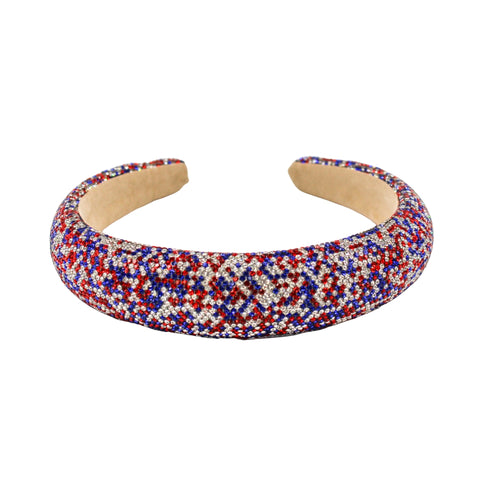 Red, White, and Blue Crystal Headband (Each)
