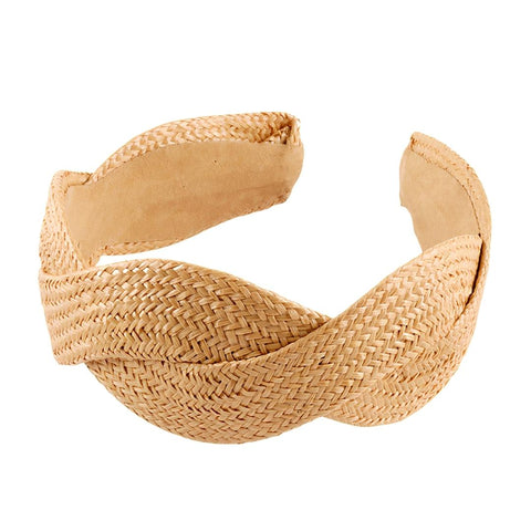 Twisted Wavy Straw Headband (Each)