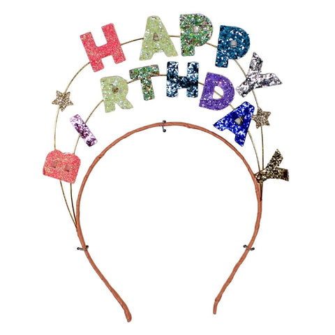Happy Birthday Glitter Headband (Each)