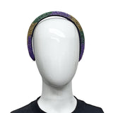 Purple, Green, and Gold Beaded Ombre Headband (Each)