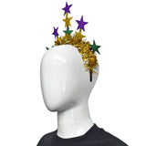 Mardi Gras Stars and Tinsel Headband (Each)