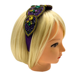 Mardi Gras Rhinestone Headband (Each)