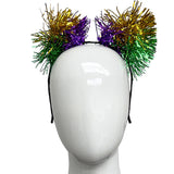 Purple, Green & Gold Fringe Headband (Each)