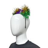 Purple, Green & Gold Fringe Headband (Each)