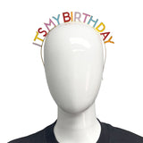 It's My Birthday Multi-Colored Enamel Headband (Each)