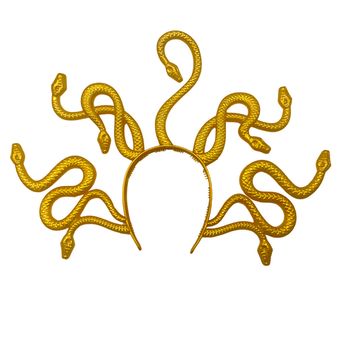 Gold Snake Medusa Headband (Each)