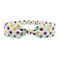 Purple, Green and Yellow Star Wired Headband (Each)