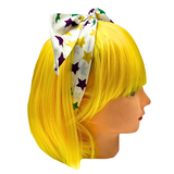 Purple, Green and Yellow Star Wired Headband (Each)