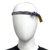 Mardi Gras Braided Ribbon Headband (Each)