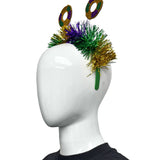 Mardi Gras King Cake Tinsel Head Bopper (Each)