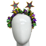 Mardi Gras Star Garland Head Bopper (Each)
