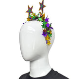 Mardi Gras Star Garland Head Bopper (Each)