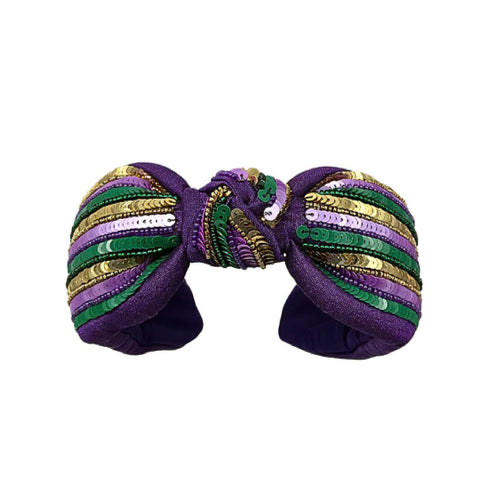Mardi Gras Sequin Stripe Headband (Each)