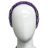 Purple Mardi Gras Beaded King Cake Headband (Each)