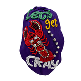 Purple Mardi Gras Let's Get Cray Knot Headband (Each)