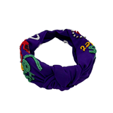 Purple Mardi Gras Let's Get Cray Knot Headband (Each)