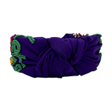 Purple Mardi Gras Let's Get Cray Knot Headband (Each)