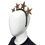 Purple, Gold and Green Multi Star Headband (Each)