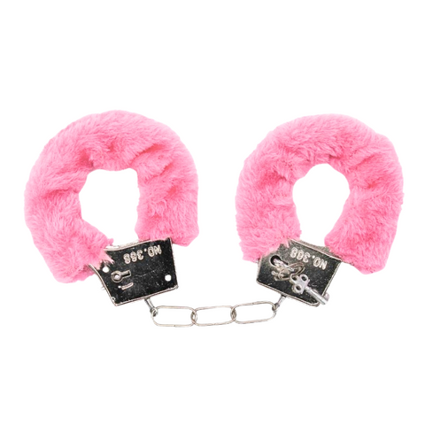 Hot Pink Fur Handcuffs (Each)