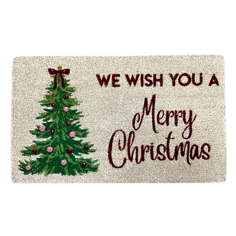 Noelle Tree Merry Christmas Coir Doormat (Each)