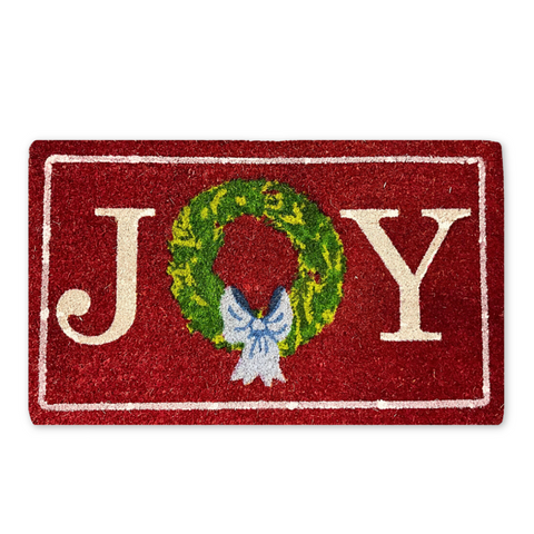 Christmas Grand Joy Wreath Coir Doormat (Each)