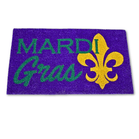 Mardi Gras Clovis Coir Doormat (Each)