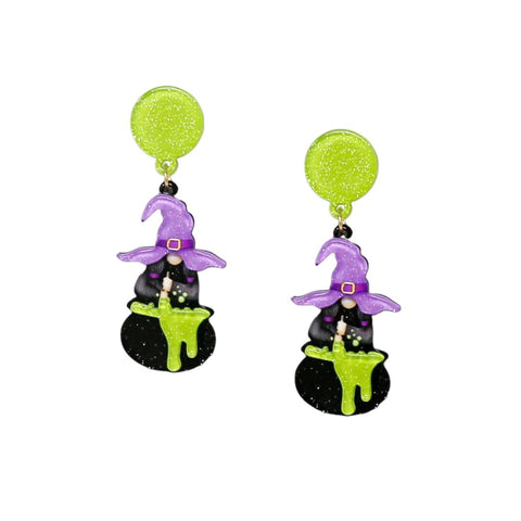 Halloween Witch's Brew Dangle Earrings (Pair)