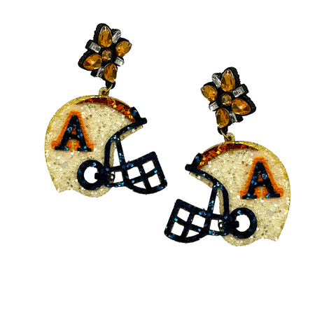 AU Tigers Football Helmet Earrings (Each)