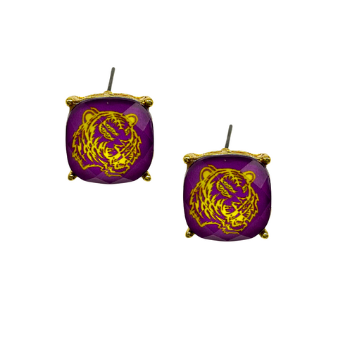 LSU Tigers Game Day Stud Earrings (Each)