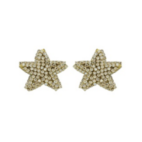 Rhinestone Star Earrings (Each)