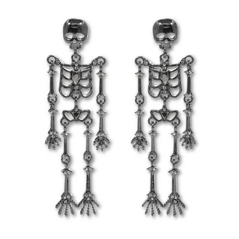 Halloween Skull Dangle Earrings (Pair)