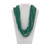27" Solid Green Volcanic Rock Necklace (Pack of 6)