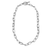 Matte Silver Chain Necklace (Each)