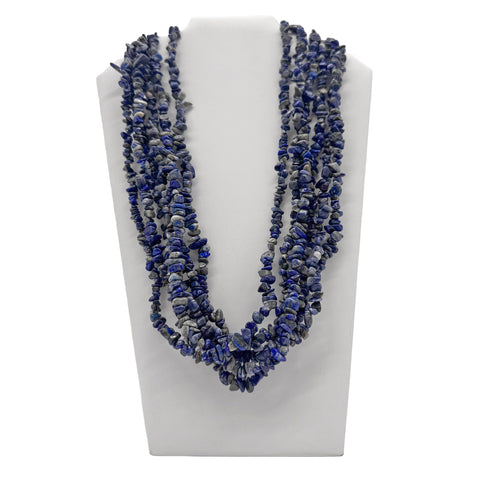 27" Lapis Lazuli Stone Necklace (Pack of 6)
