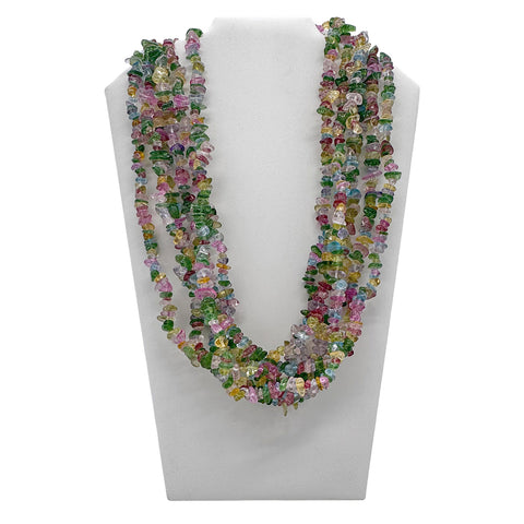 27" Crystal Chip Stone Necklace (Pack of 6)
