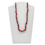 27" Rainbow Shell Stone Necklace (Pack of 6)