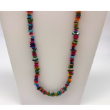 27" Rainbow Shell Stone Necklace (Pack of 6)