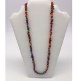27" Rainbow Shell Stone Necklace (Pack of 6)