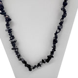 27" Snowflake Obsidian Stone Necklace (Pack of 6)