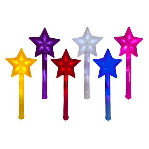 14" LED Star Wand - Assorted Colors (Each)