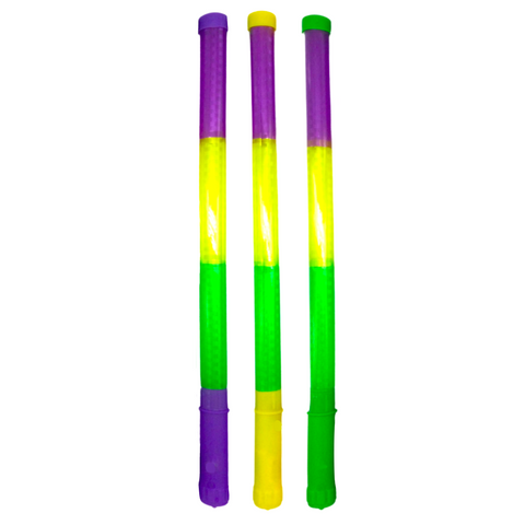 18" LED Purple, Green, and Yellow Wand (Each)