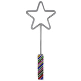 18" Rainbow Neon Star Wand - 3 Modes (Each)