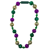 39" LED Purple, Green, and Gold Ball Necklace (Each)