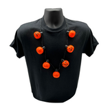 40" LED Pumpkin Halloween Necklace (Each)