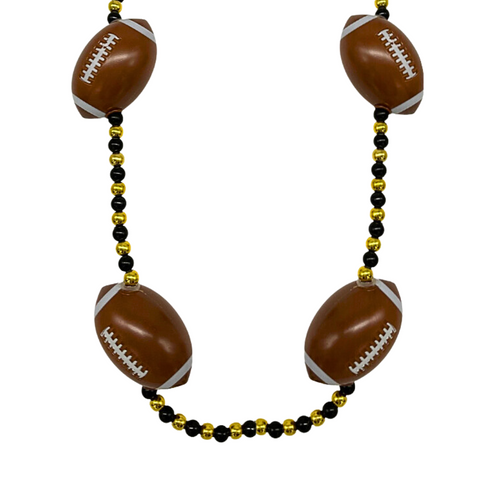 LED Black and Gold Light Up Football Necklace -3 Flashing Modes (Each)